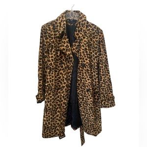 vintage stylish leopard print jacket